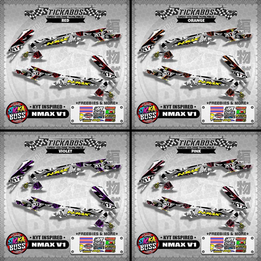 NMAX V1 STICKER DECALS ( KYT INSPIRED )【WITH FREEBIES】