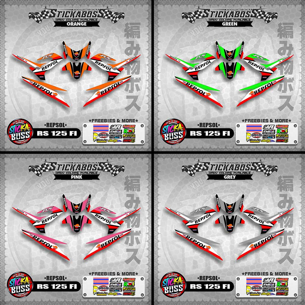 RS 125 FI DECALS ( REPSOL )【WITH FREEBIES】