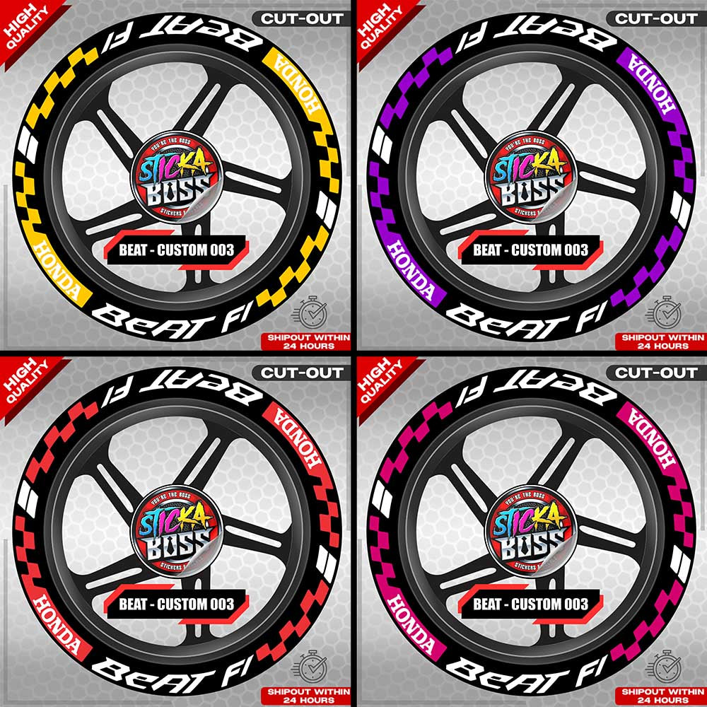 BEAT MAG STICKER SET ( 2 MAGS ) - CUSTOM 003 | VINYL WATERPROOF CUT-OUT DECALS