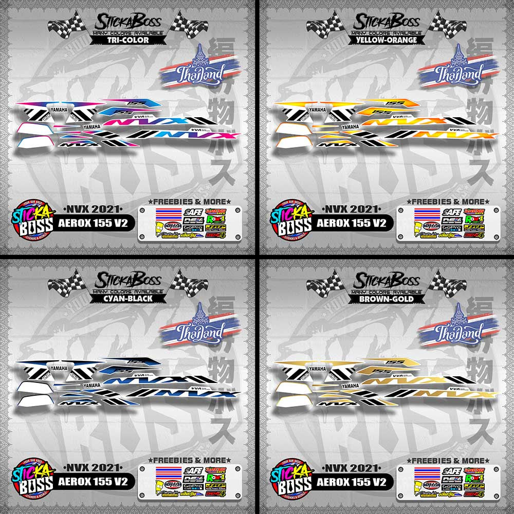 AEROX 155 V2 THAI DECALS ( NVX 2021 )【WITH FREEBIES】