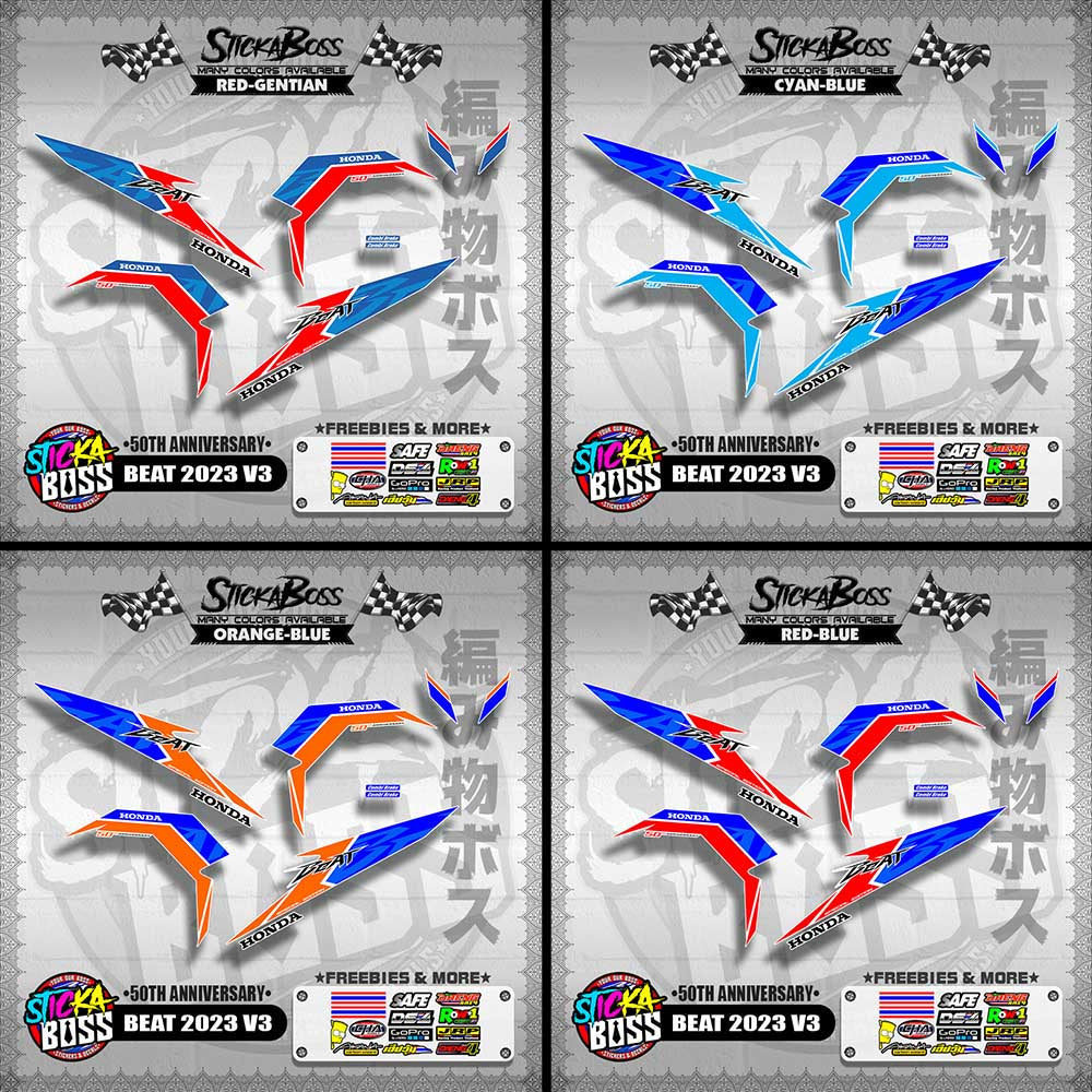 BEAT 2023 V3 DECALS ( 50TH ANNIVERSARY )【WITH FREEBIES】