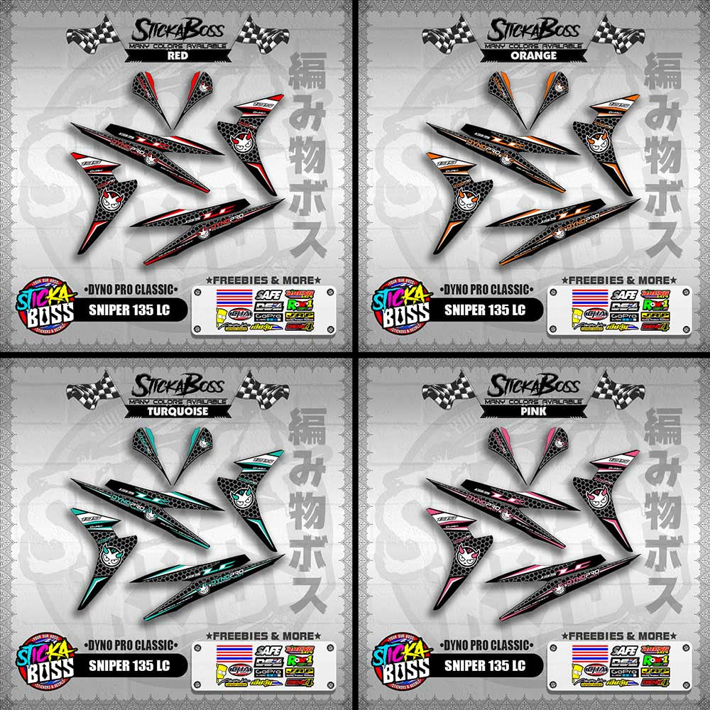 SNIPER 135 LC DECALS ( DYNO PRO CLASSIC )【WITH FREEBIES】