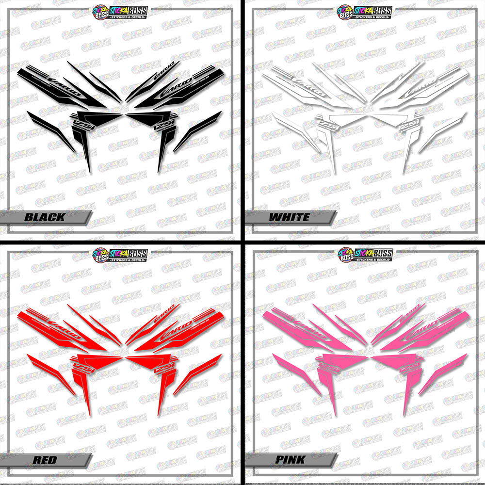 CLICK V3 CUT-OUT DECALS ( 001 MINIMALIST SHARP )【Stickaboss】