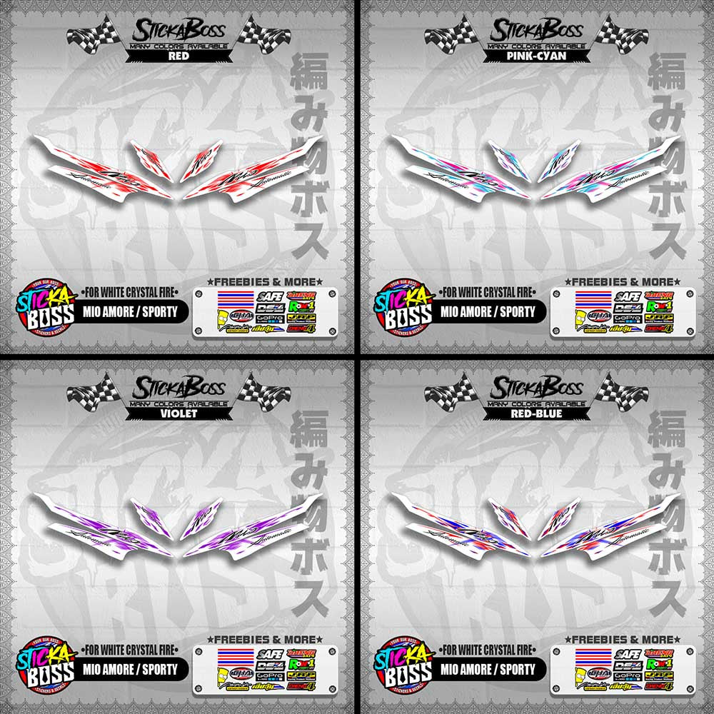 MIO AMORE / SPORTY DECALS ( FOR WHITE CRYSTAL FIRE )【WITH FREEBIES】