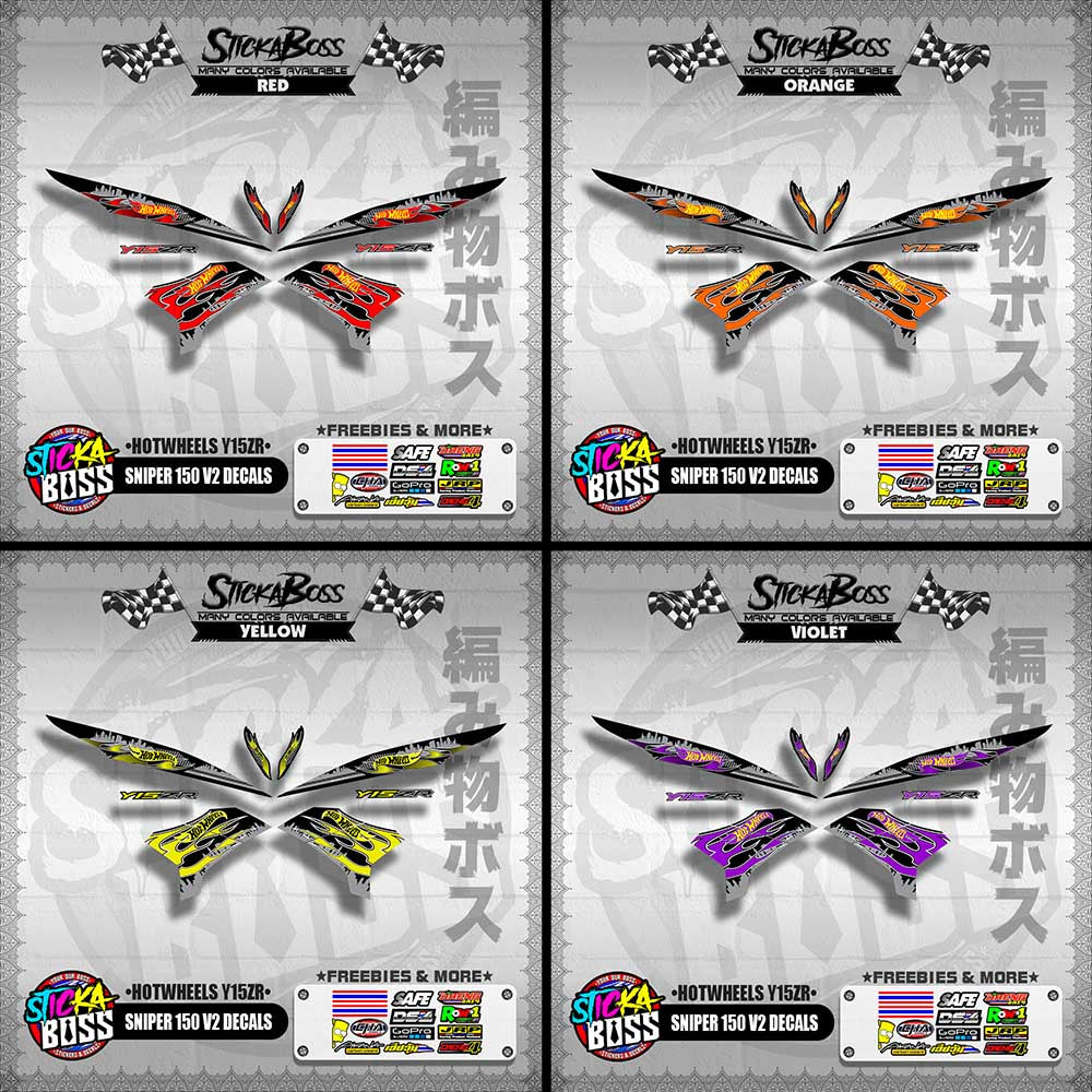 SNIPER 150 V2 DECALS ( HOTWHEELS Y15ZR )【WITH FREEBIES】