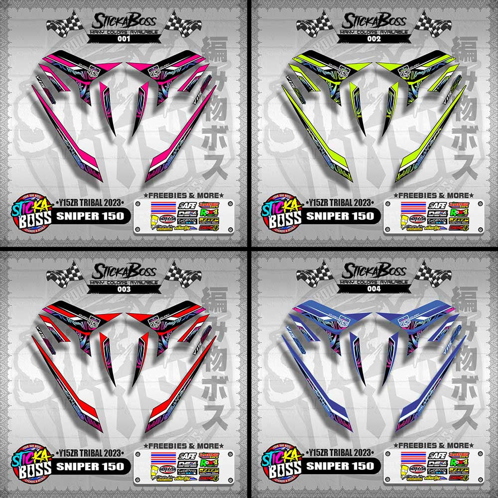 SNIPER 150 DECALS ( Y15ZR TRIBAL 2023 )【WITH FREEBIES】