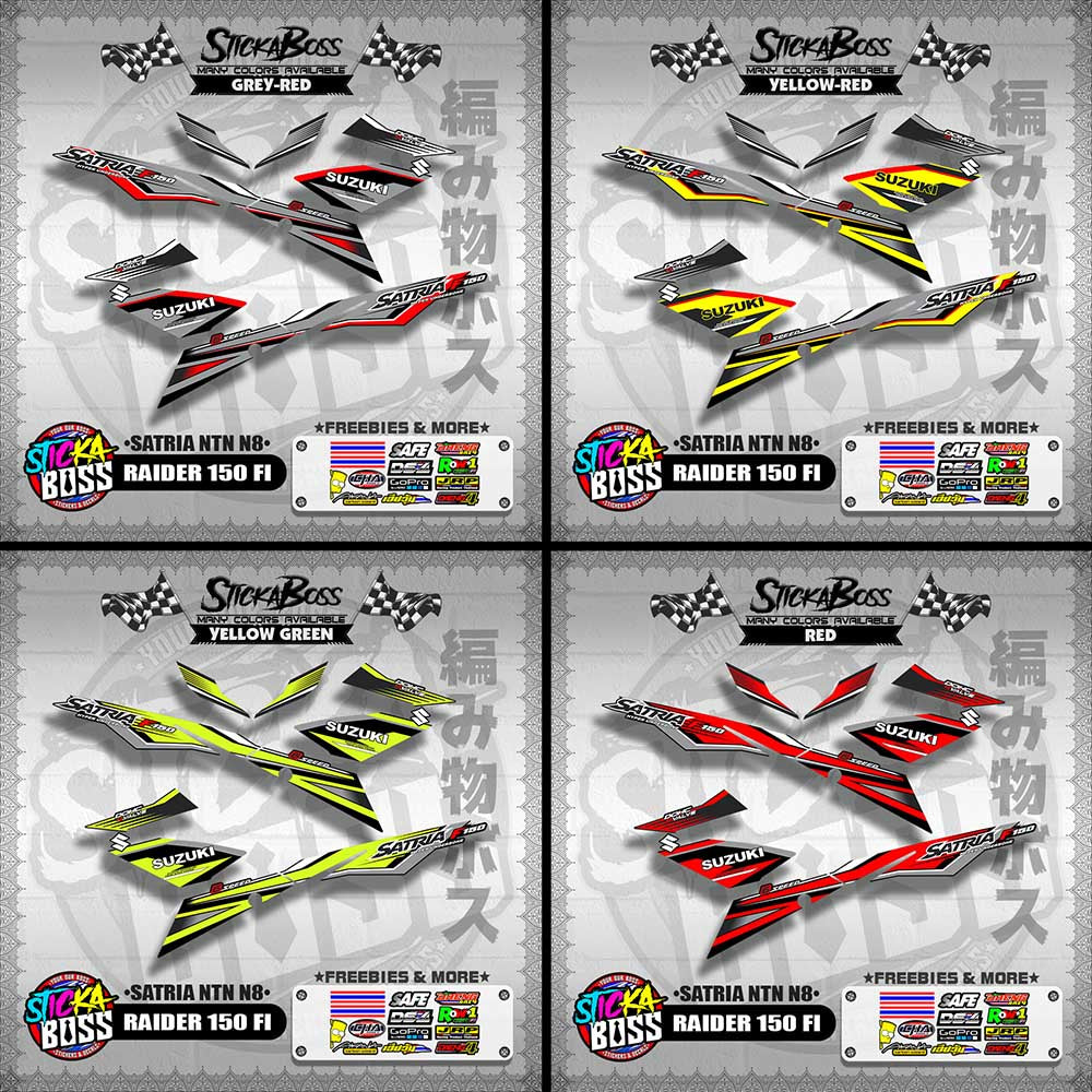 RAIDER 150 FI DECALS ( SATRIA NTN N8 )【WITH FREEBIES】