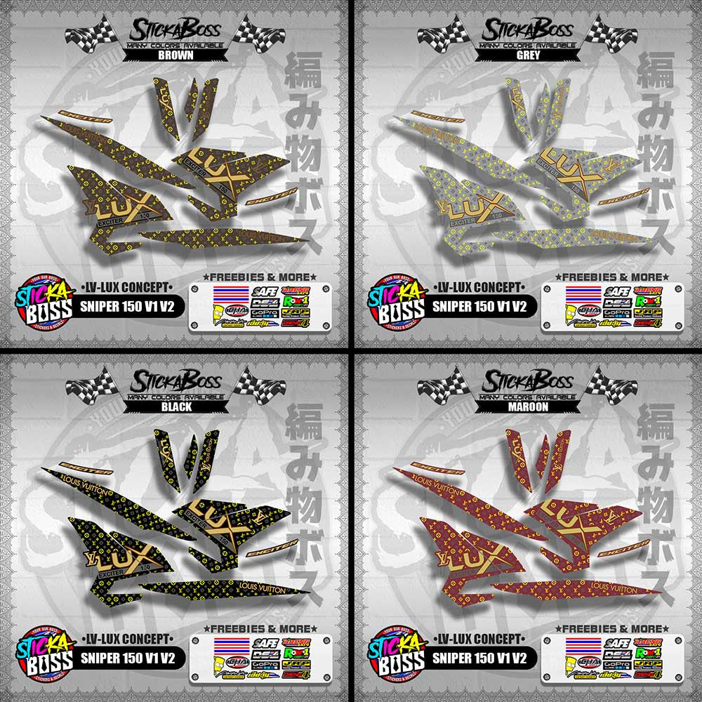 SNIPER 150 V1 / V2 DECALS ( LV-LUX CONCEPT )【WITH FREEBIES】