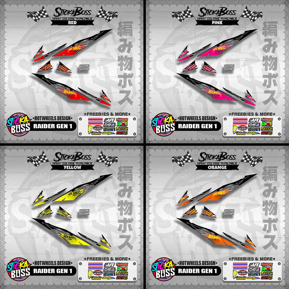 RAIDER GEN 1 DECALS ( HOTWHEELS DESIGN )【WITH FREEBIES】