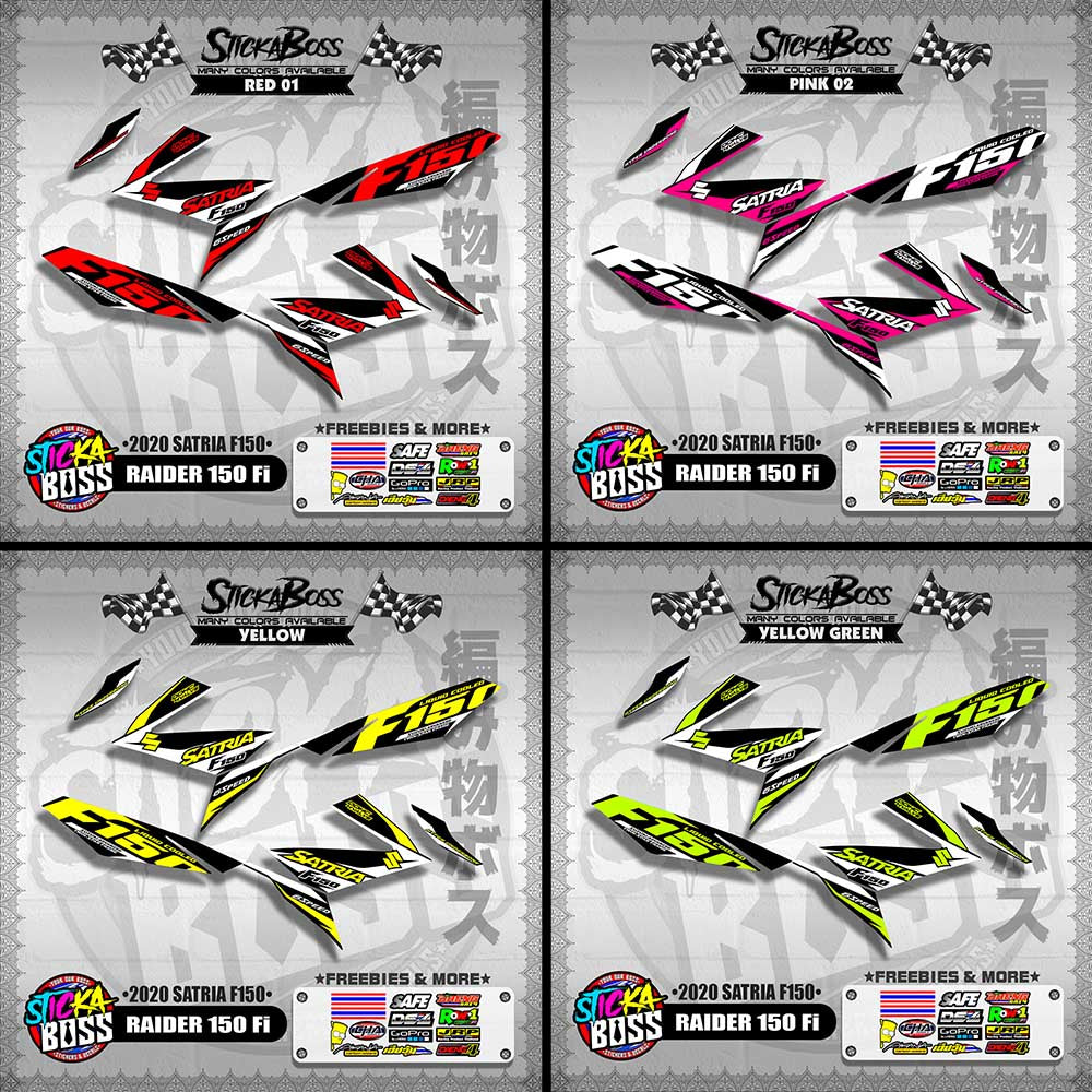 RAIDER 150 Fi DECALS ( 2020 SATRIA F150 )【WITH FREEBIES】