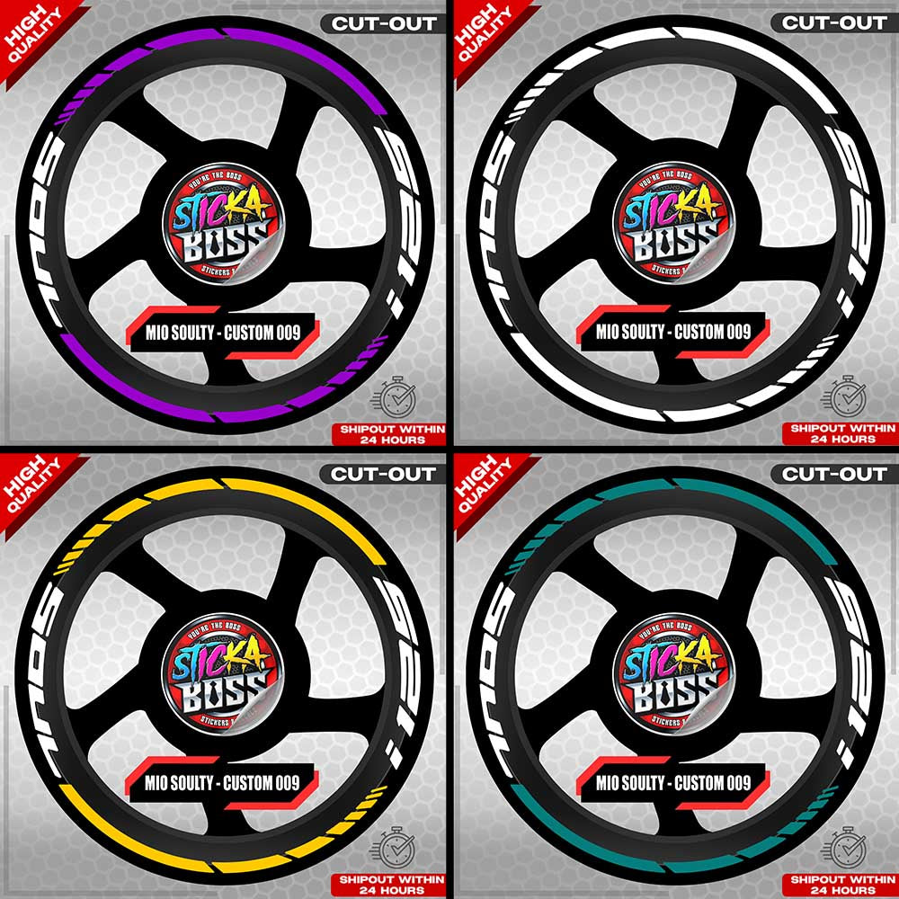 MIO SOULTY I MAG STICKER SET ( 2 MAGS ) - CUSTOM 009 | VINYL WATERPROOF CUT-OUT DECALS