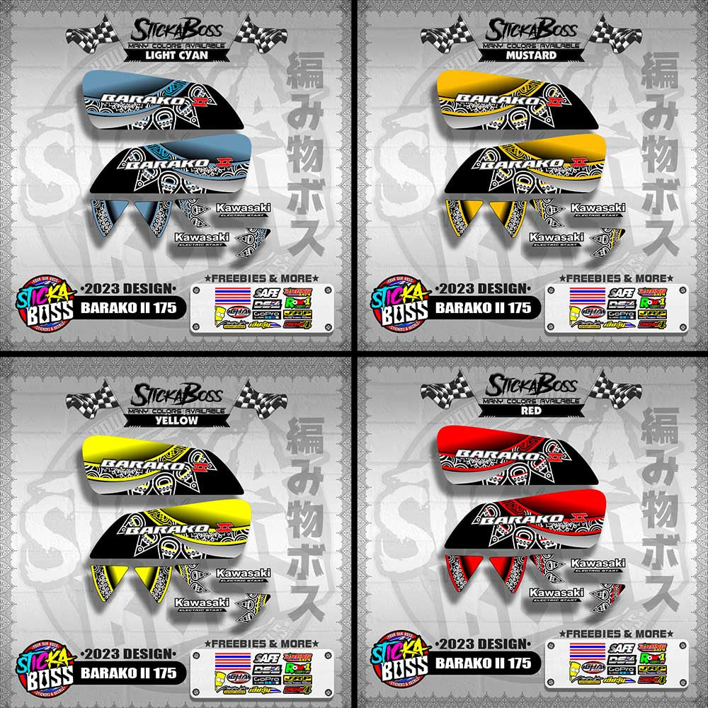 BARAKO ll 175 DECALS ( 2023 DESIGN )【WITH FREEBIES】