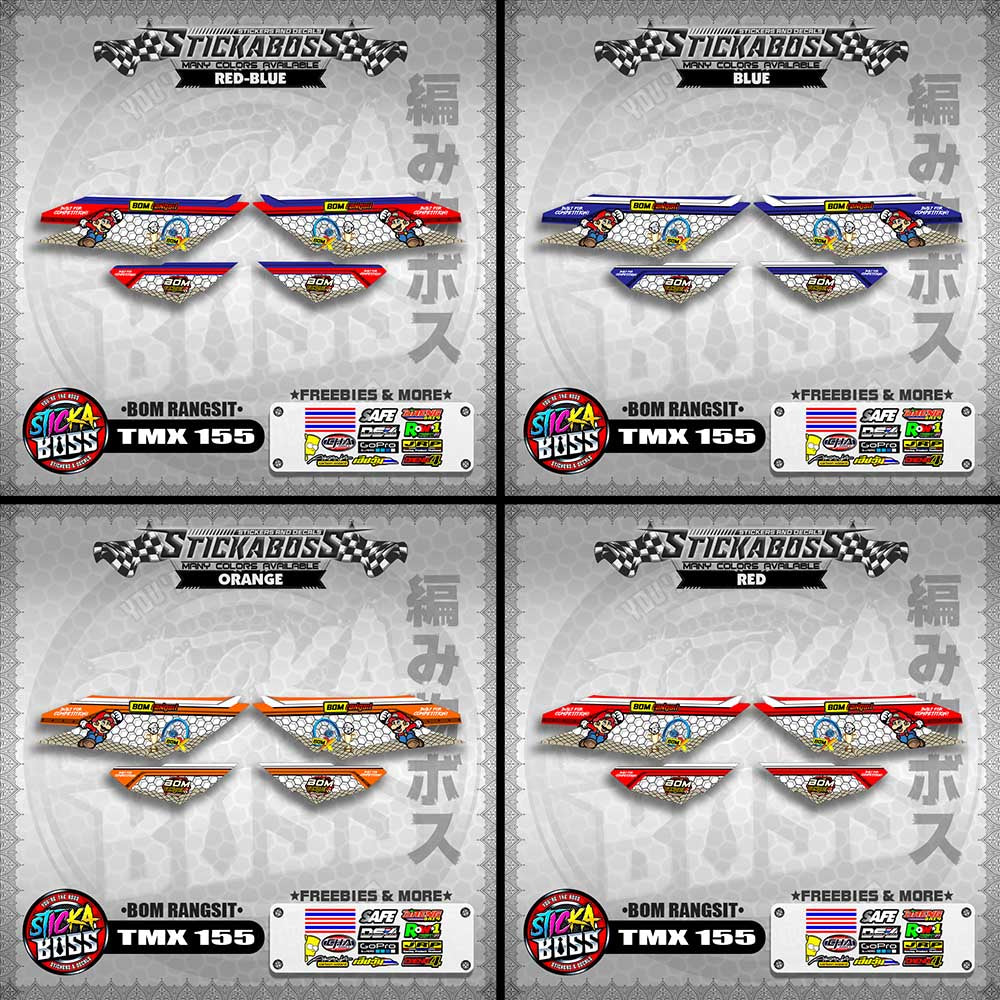 TMX 155 DECALS ( BOM RANGSIT )【WITH FREEBIES】