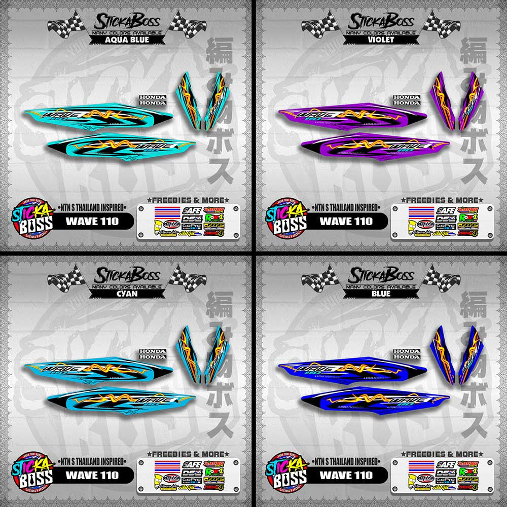 WAVE 110 DECALS ( NTN S THAILAND INSPIRED)【WITH FREEBIES】