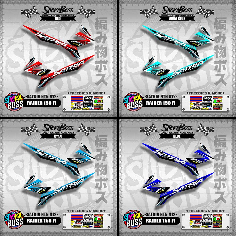 RAIDER 150 FI DECALS ( SATRIA NTN N12 )【WITH FREEBIES】