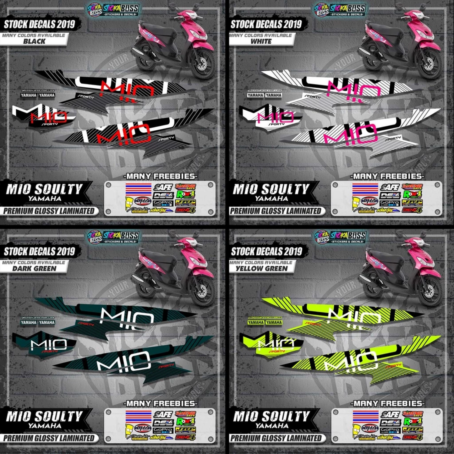 Mio Soulty Stock Decals ( 2019 Design )【WITH FREEBIES】