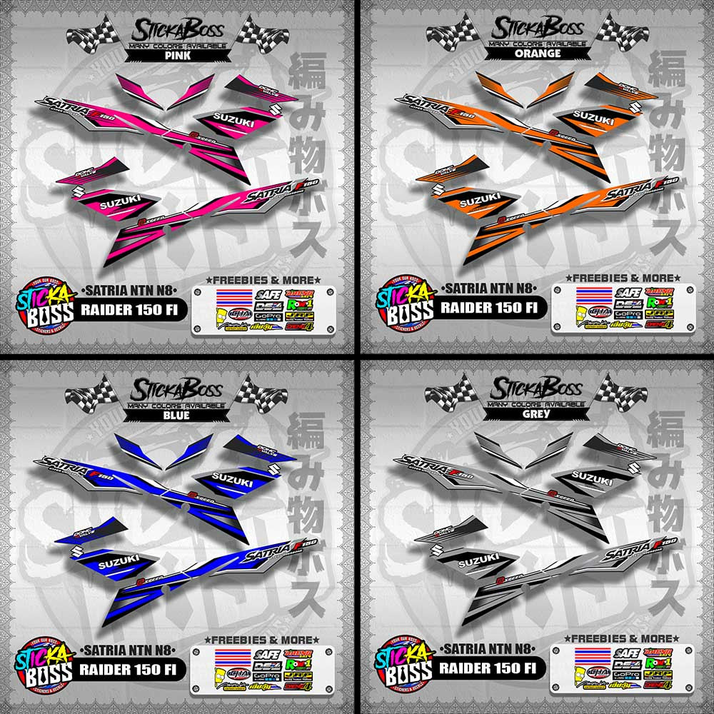 RAIDER 150 FI DECALS ( SATRIA NTN N8 )【WITH FREEBIES】