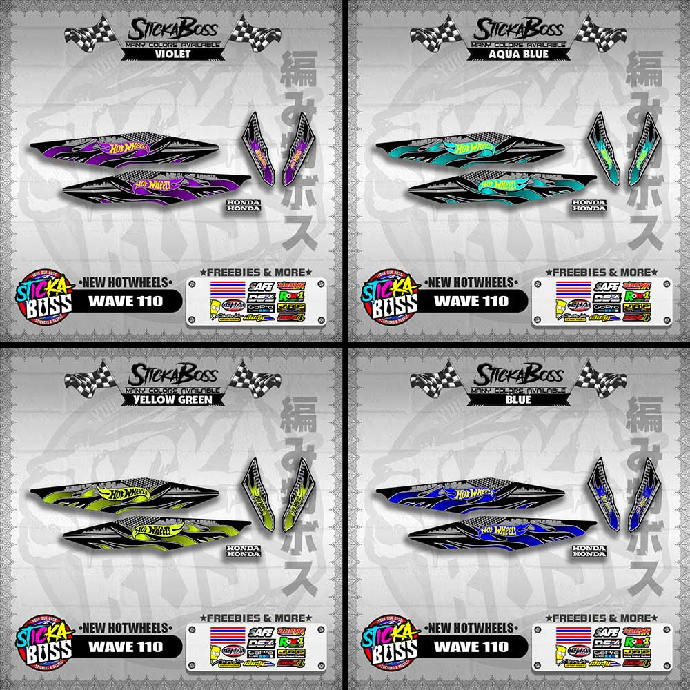WAVE 110 DECALS ( NEW HOTWHEELS)【WITH FREEBIES】