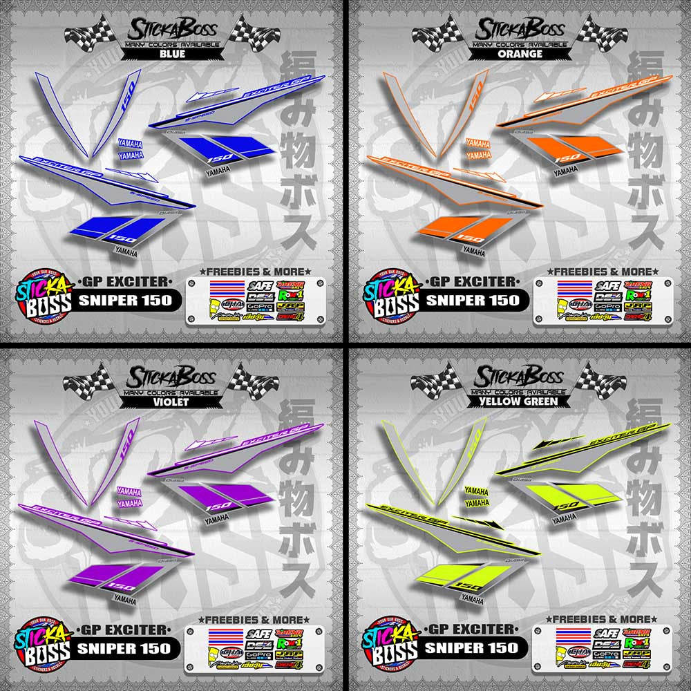 SNIPER 150 STOCK DECALS ( GP EXCITER )【WITH FREEBIES】