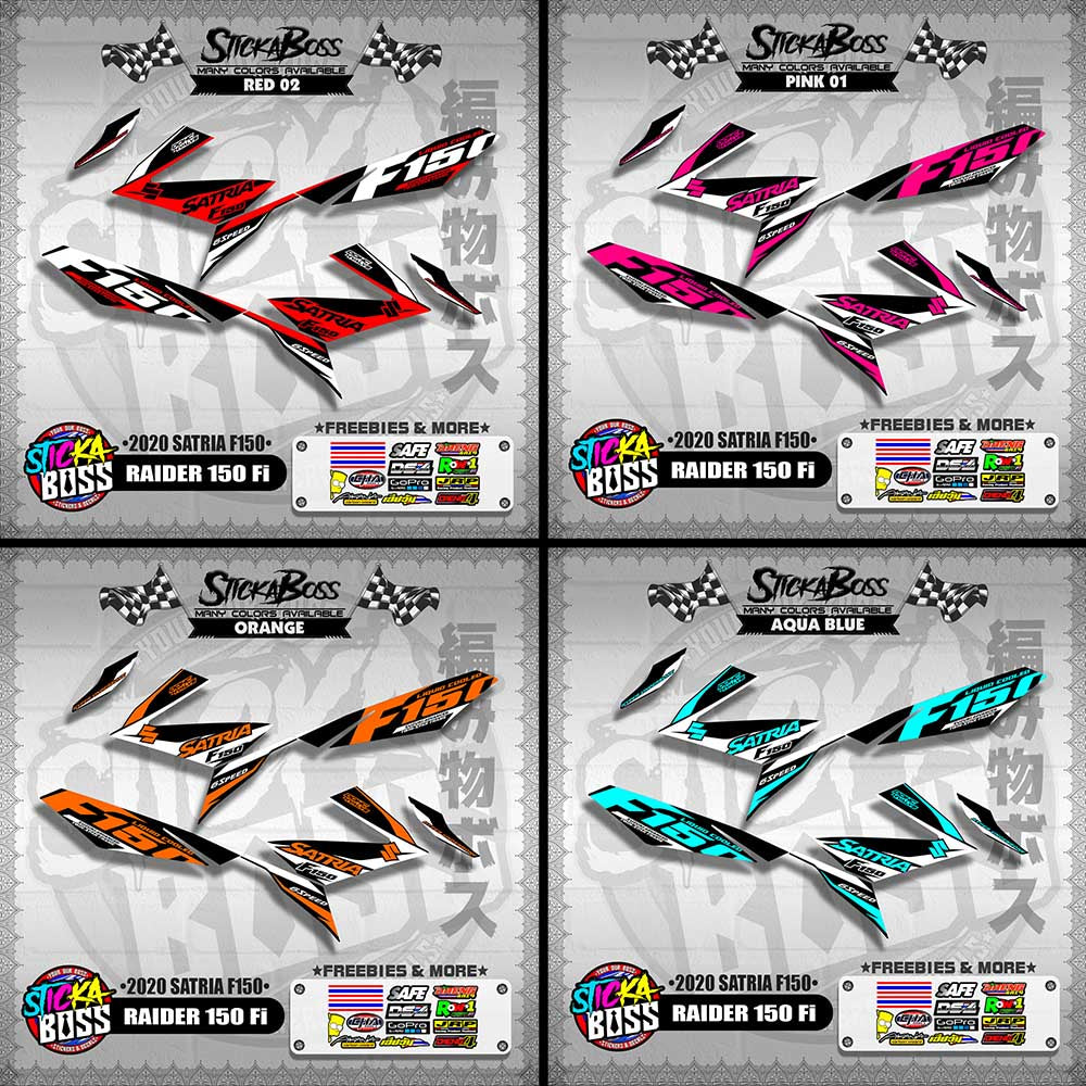 RAIDER 150 Fi DECALS ( 2020 SATRIA F150 )【WITH FREEBIES】