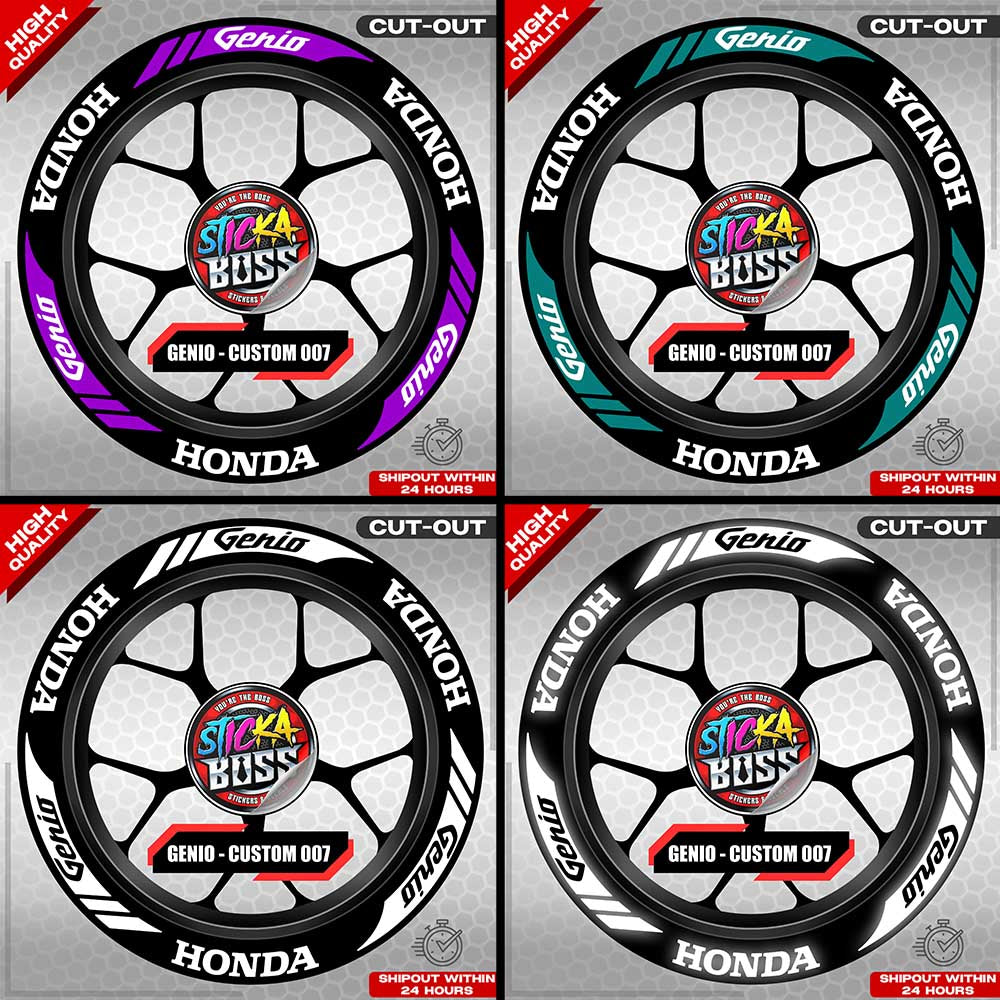 GENIO MAG STICKER SET ( 2 MAGS ) - CUSTOM 007 | VINYL WATERPROOF CUT-OUT DECALS