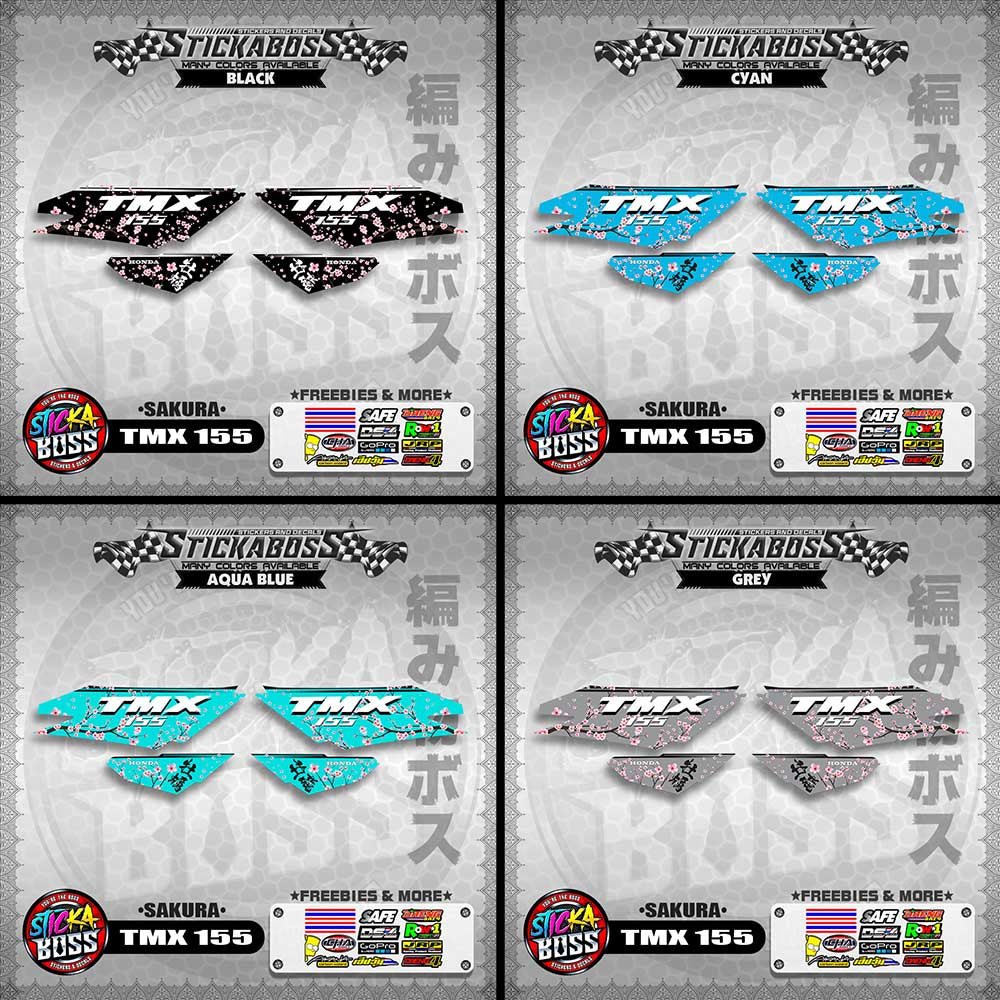 TMX 155 STICKER DECALS ( SAKURA )【WITH FREEBIES】