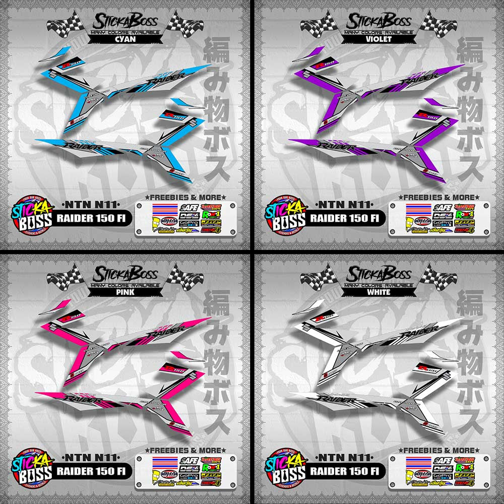 RAIDER 150 FI DECALS ( NTN N11 )【WITH FREEBIES】