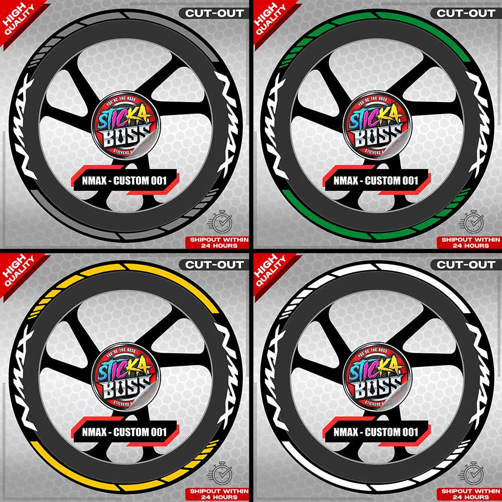 NMAX 155 MAG STICKER SET ( 2 MAGS ) - CUSTOM 003 | VINYL WATERPROOF CUT-OUT DECALS