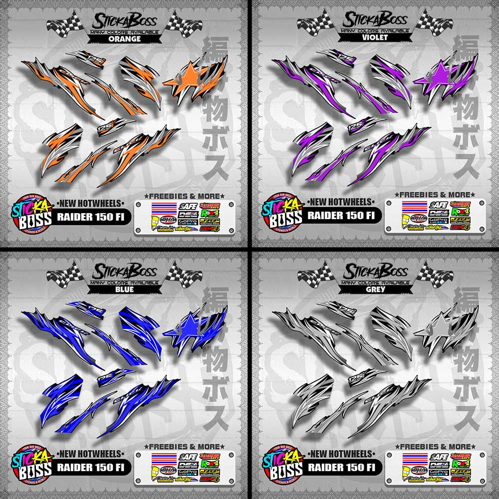 CLICK V3 DECALS ( NEW TRIBAL FIRE )【WITH FREEBIES】