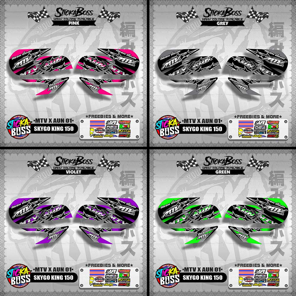 SKYGO KING 150 DECALS ( MTV X AUN 01 )【WITH FREEBIES】