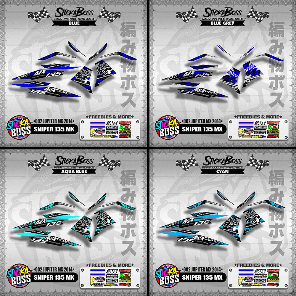 SNIPER 135 MX DECALS ( 002 JUPITER MX 2014 )【WITH FREEBIES】