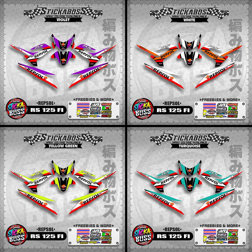 RS 125 FI DECALS ( REPSOL )【WITH FREEBIES】