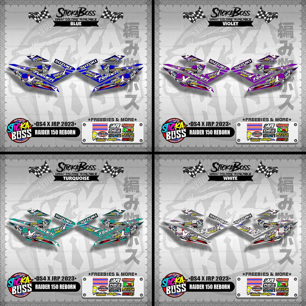 RAIDER 150 REBORN DECALS ( DS4 X JRP 2023 )【WITH FREEBIES】