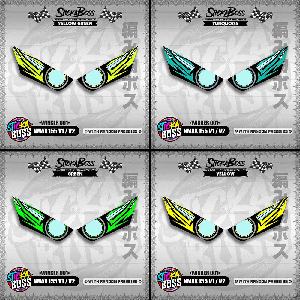 NMAX 155 V1/V2 (WINKER 001) TRANSPARENT【WITH FREEBIES】