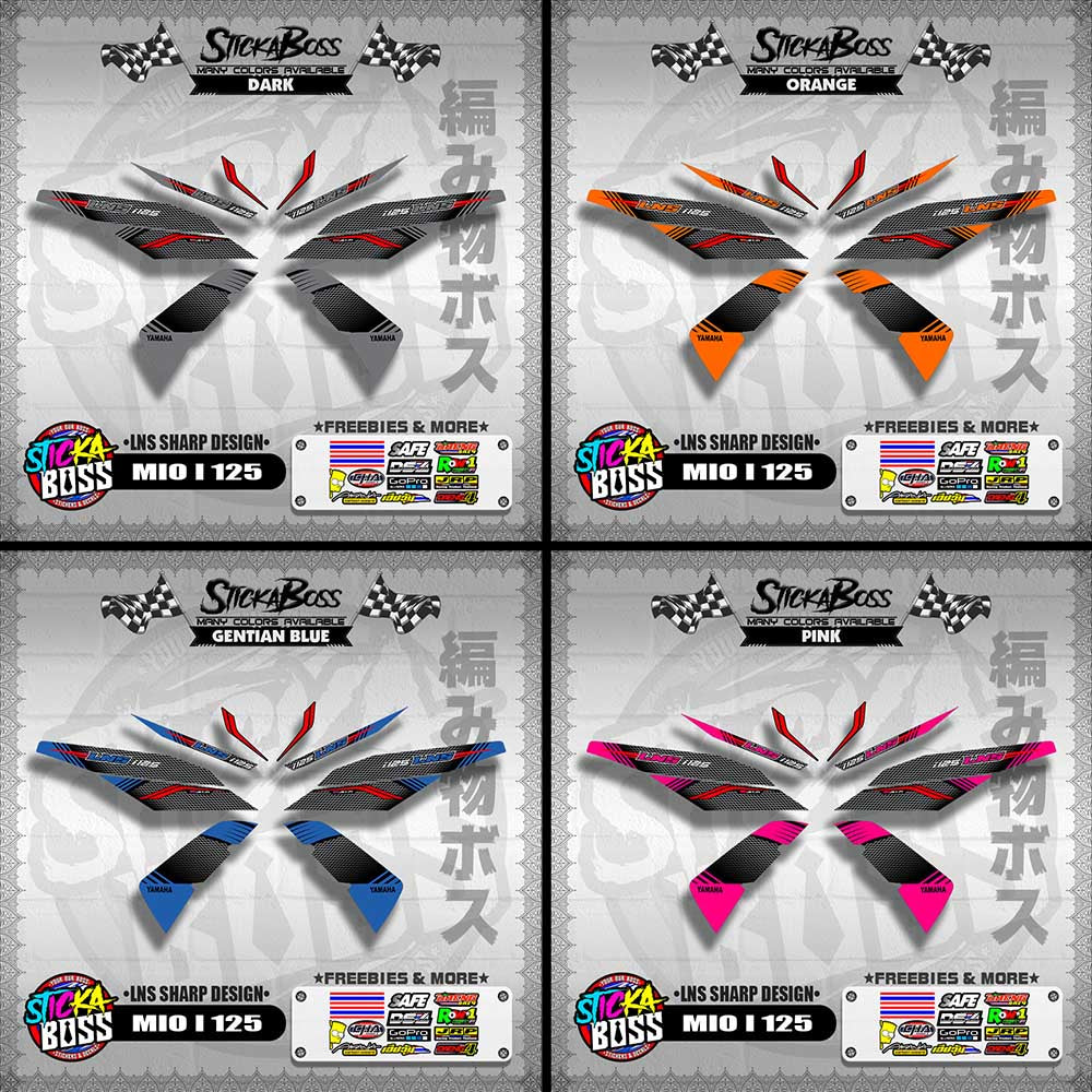 MIO I 125 DECALS ( LNS SHARP DESIGN )【WITH FREEBIES】
