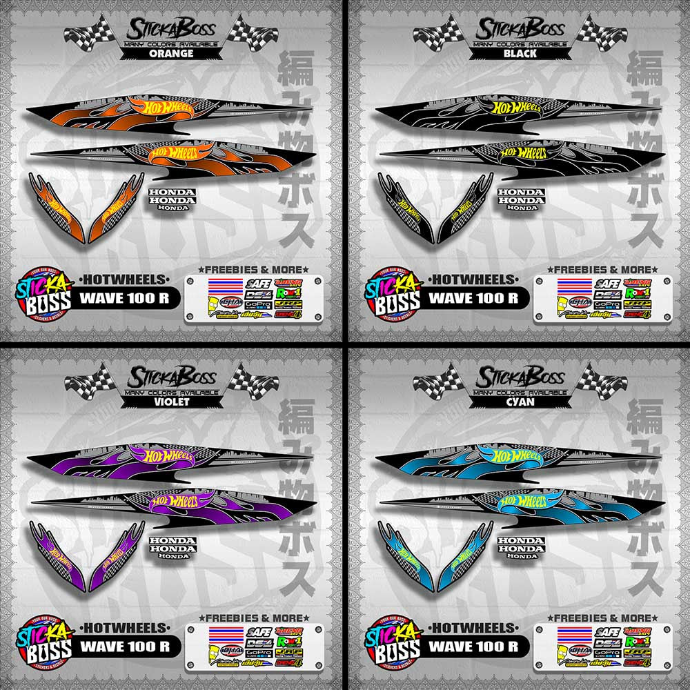 WAVE 100 R 2018 DECALS ( HOTWHEELS )【WITH FREEBIES】