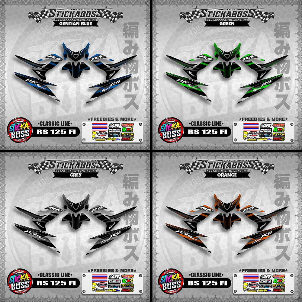 RS 125 FI DECALS ( CLASSIC LINE)【WITH FREEBIES】