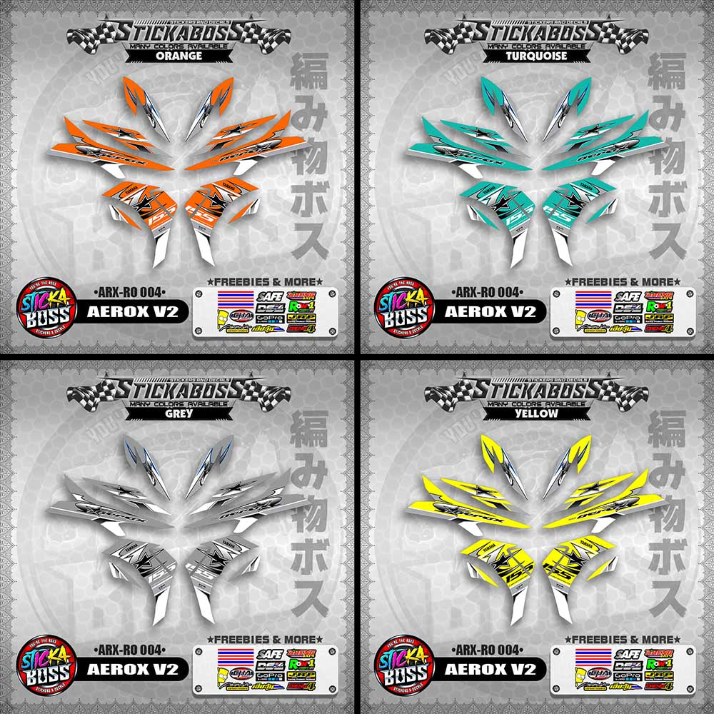 AEROX V2 INDO CONCEPT STICKER DECALS (ARX-RO 004)【WITH FREEBIES】