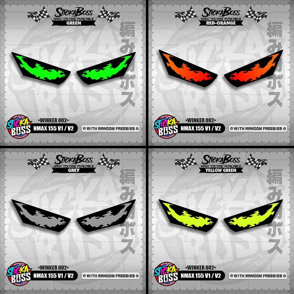 NMAX 155 V1 / V2 (WINKER 002) TRANSPARENT【WITH FREEBIES】