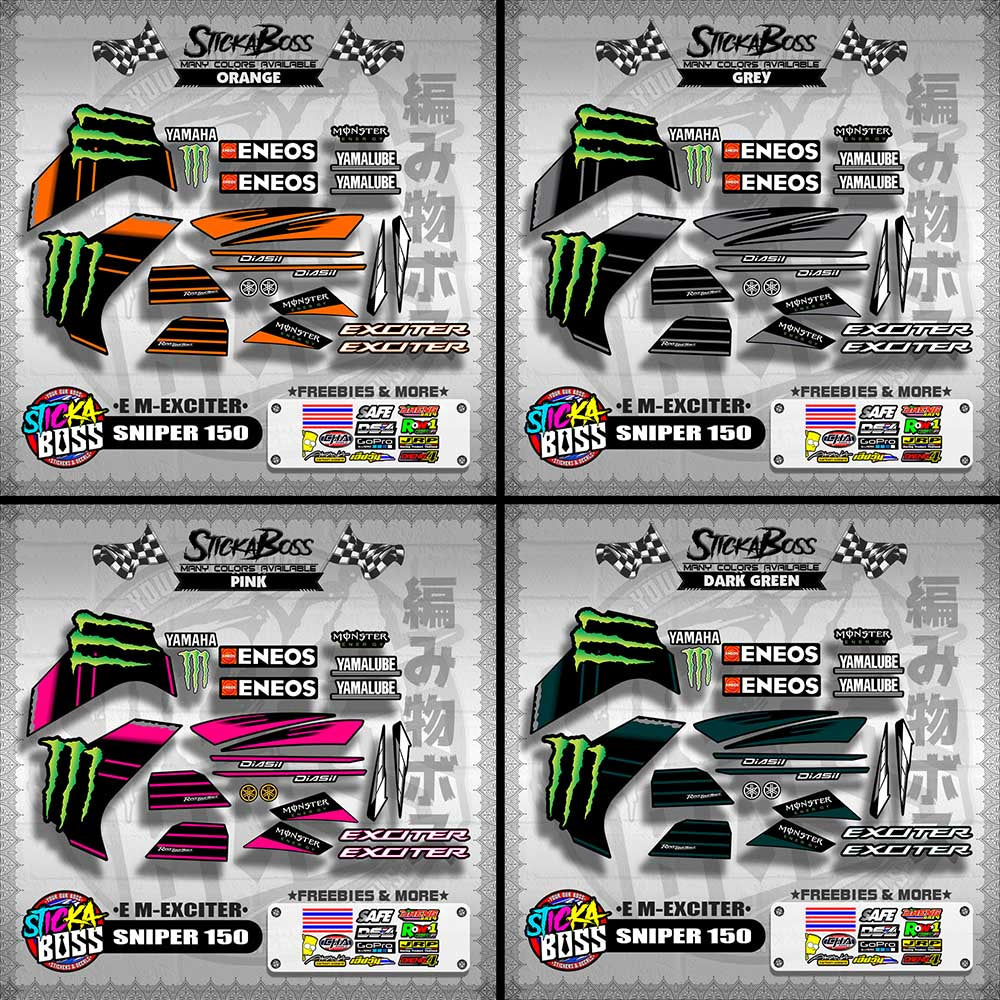 SNIPER 150 DECALS ( E M-EXCITER )【WITH FREEBIES】