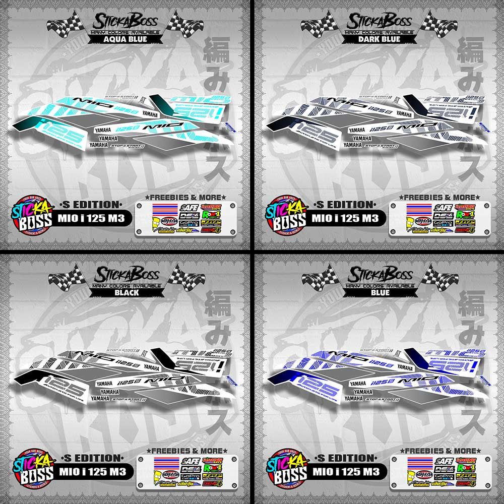 MIO i 125 M3 DECALS ( S EDITION )【WITH FREEBIES】