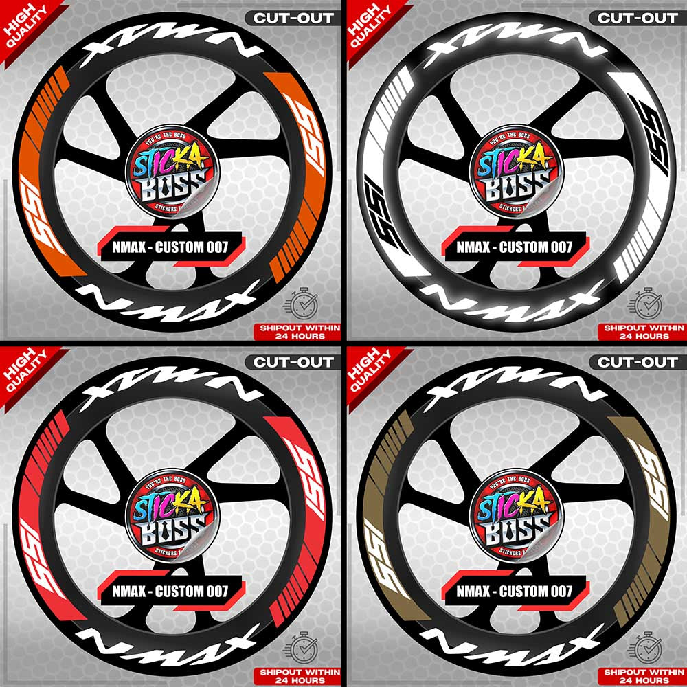 NMAX 155 MAG STICKER SET ( 2 MAGS ) - CUSTOM 007 | VINYL WATERPROOF CUT-OUT DECALS