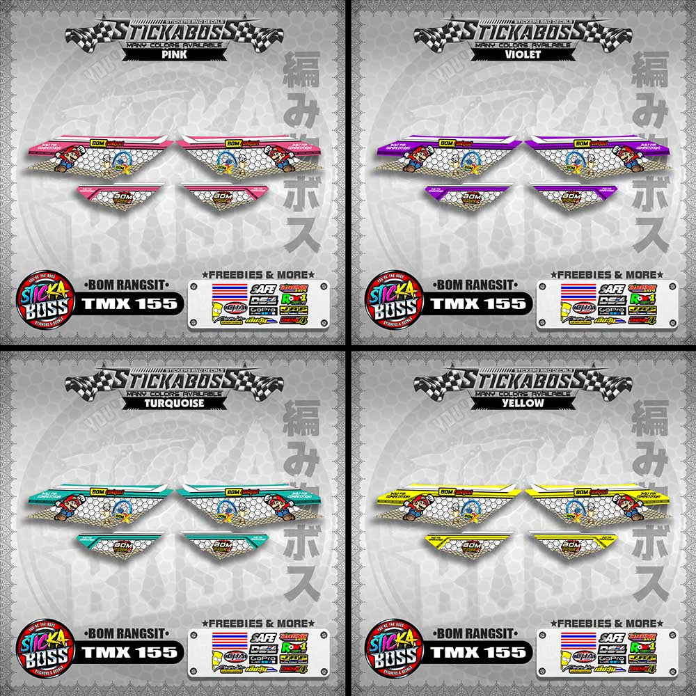 TMX 155 DECALS ( BOM RANGSIT )【WITH FREEBIES】