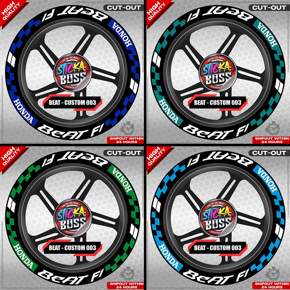 BEAT MAG STICKER SET ( 2 MAGS ) - CUSTOM 003 | VINYL WATERPROOF CUT-OUT DECALS