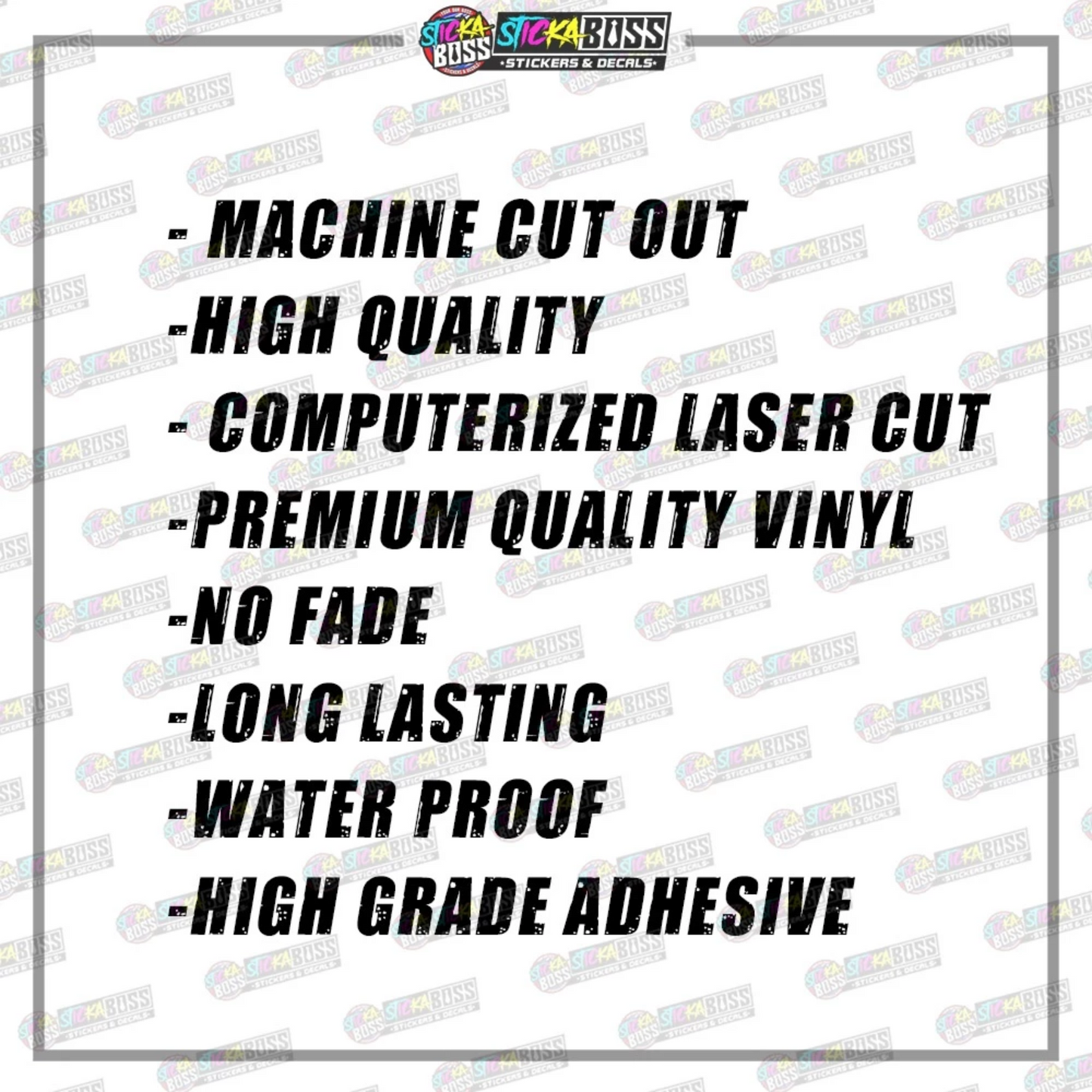 UNLEADED AND GASOLINE ( VINYL CUT-OUT STICKER DECALS )【Stickaboss】