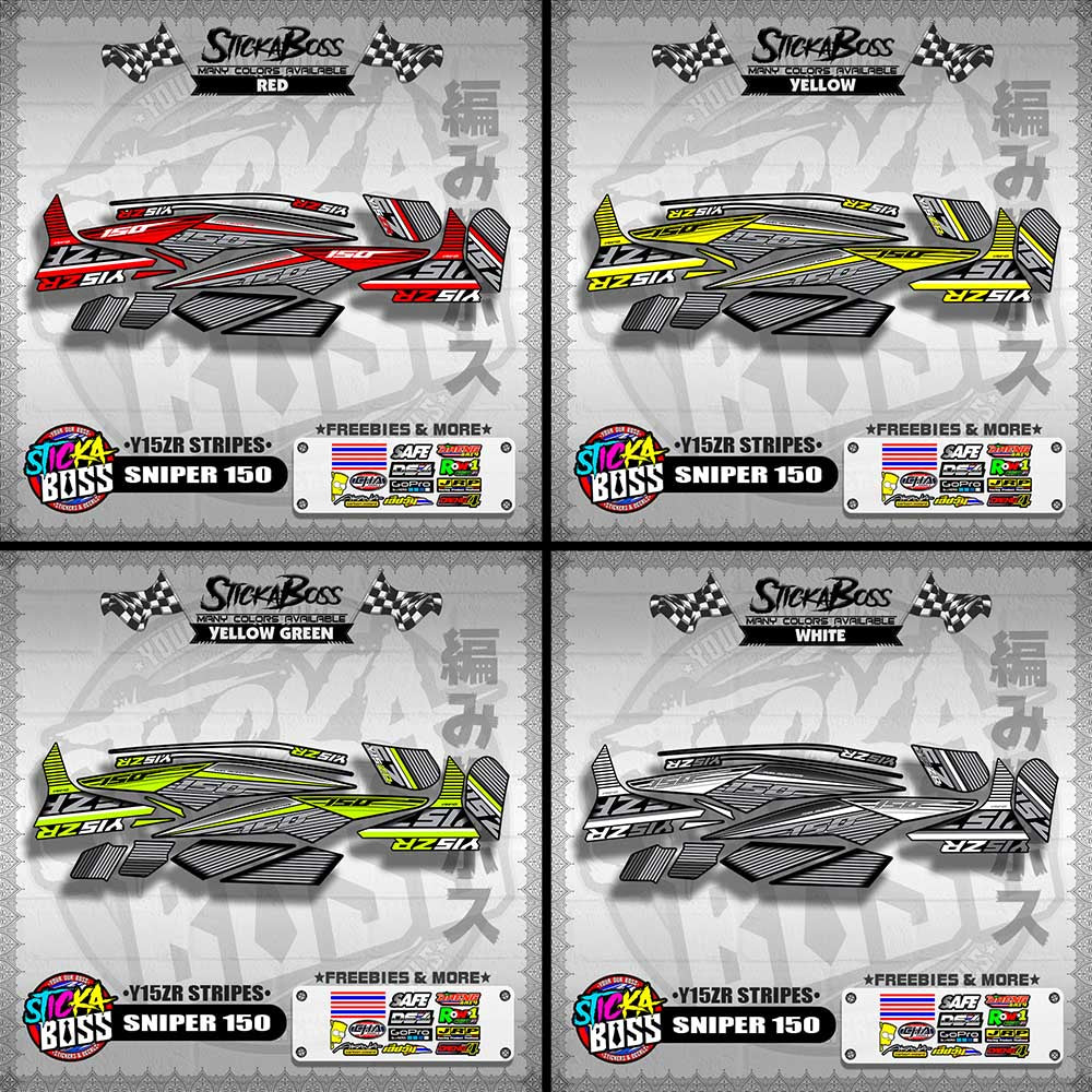 SNIPER 150 DECALS ( Y15ZR STRIPES )【WITH FREEBIES】