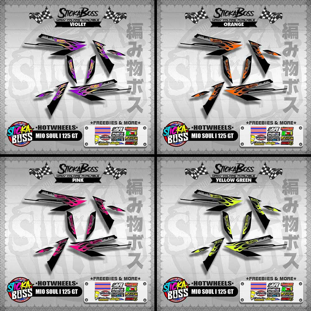 MIO SOUL I 125 GT DECALS ( HOTWHEELS )【WITH FREEBIES】