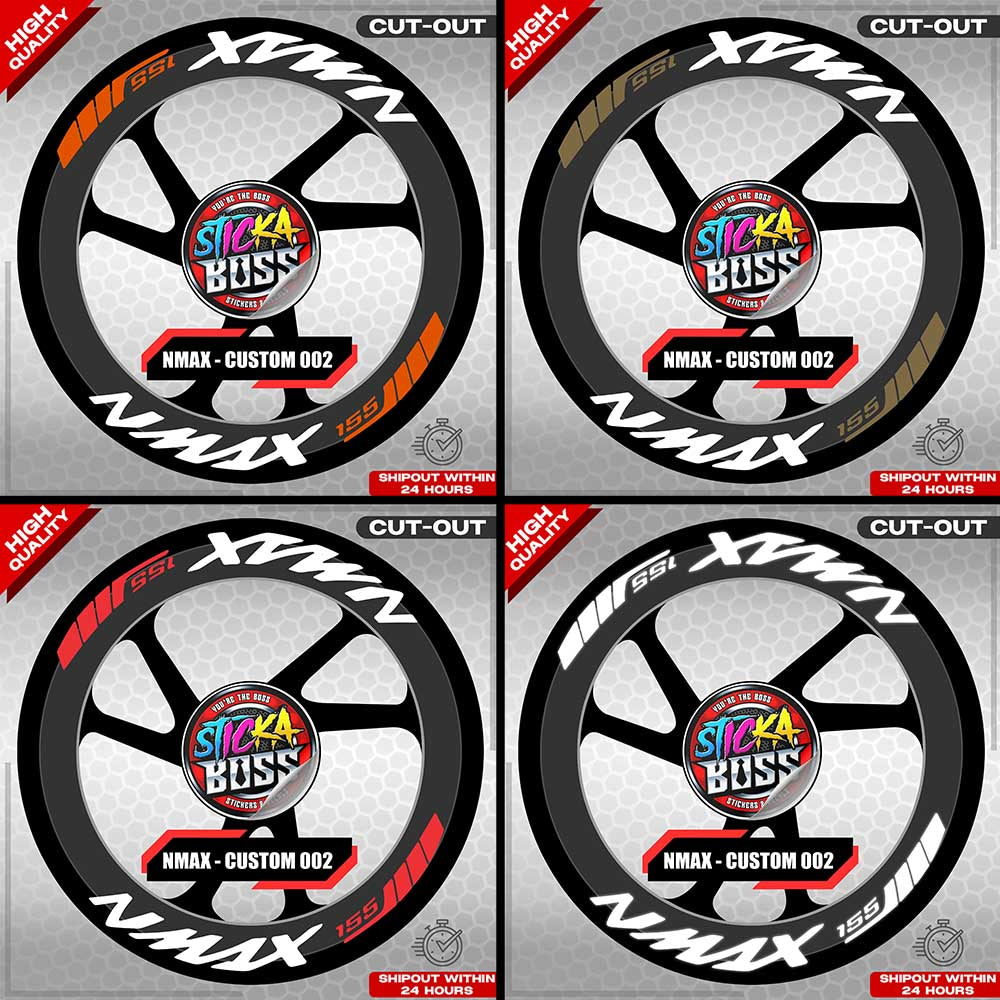 NMAX 155 MAG STICKER SET ( 2 MAGS ) - CUSTOM 002 | VINYL WATERPROOF CUT-OUT DECALS