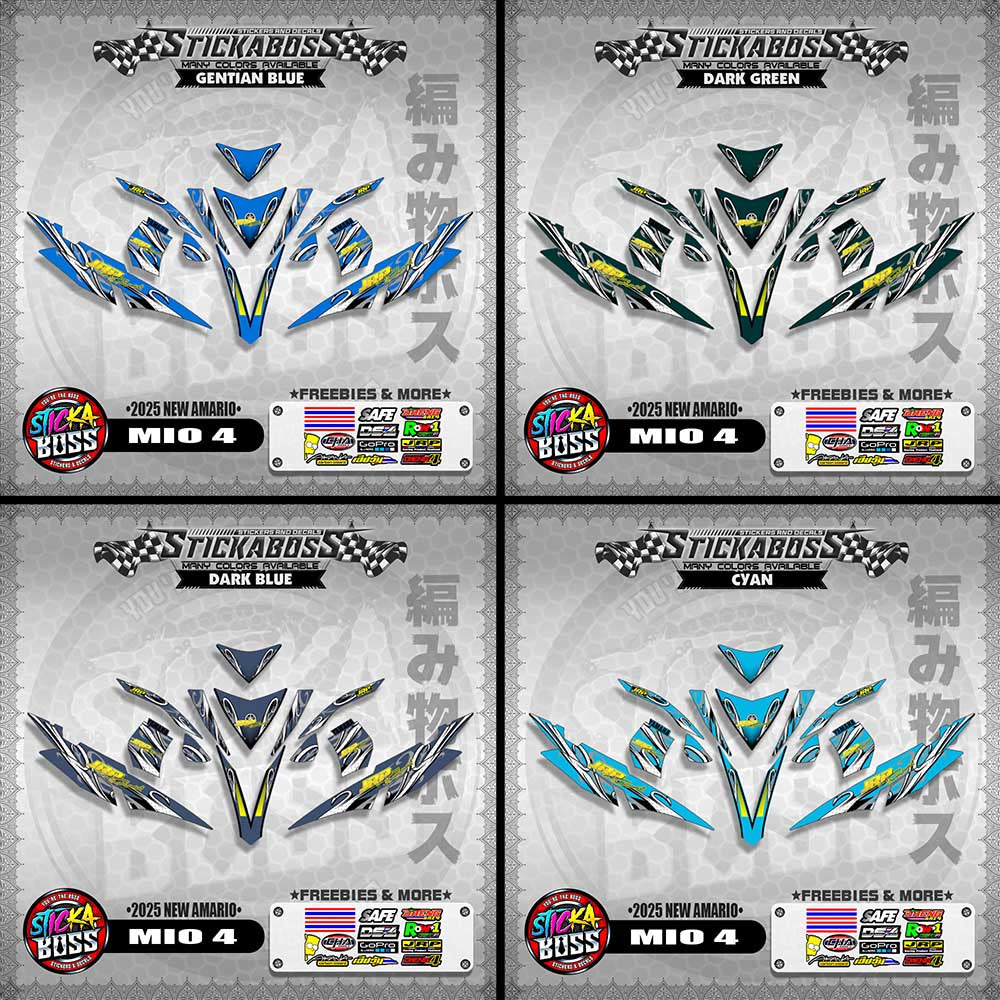 MIO 4 STICKER DECALS ( 2025 NEW AMARIO )【WITH FREEBIES】