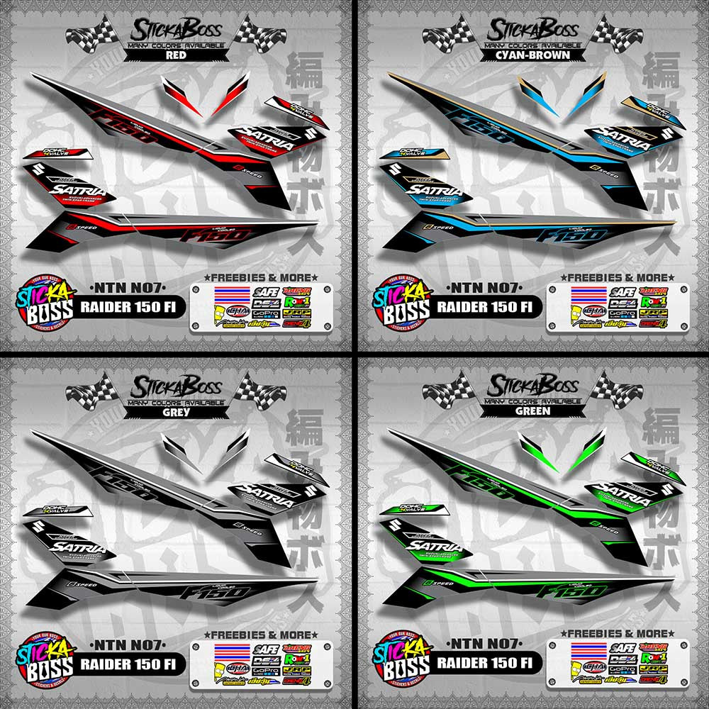 RAIDER 150 FI DECALS ( NTN N07 )【WITH FREEBIES】